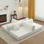 Canapé-lit futon convertible 4 en 1 en velours côtelé, 63 pouces, avec 2 oreillers, aucun assemblage requis-1443662630-1490432191
