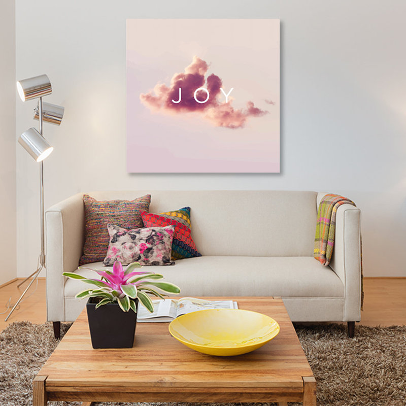 « the superior sensation : joy », reproduction d’impression sur toile, H 18 po x l 18 po x P 1,5 po, Toile tendue