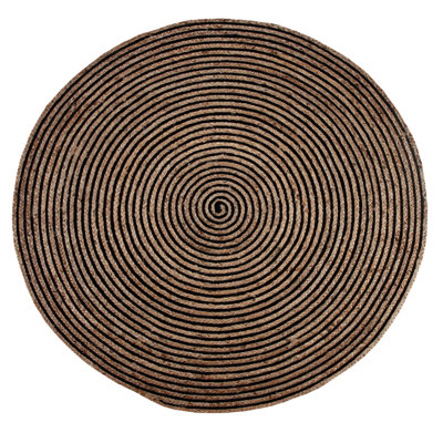 Roepke Striped Jute / Sisal Hand Woven Area Rug