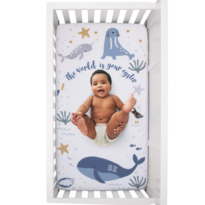 Drap-housse pour lit de bébé 100% coton Sun Adventure Sails