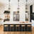 4-Light Industrial Hemp Rope Pendant Light