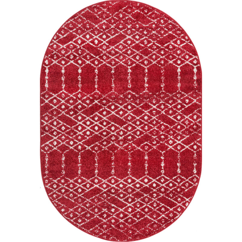 Brissa Abstract Indoor Rug, Oval 4' x 6'