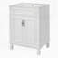 Meuble-lavabo 24 po avec lavabo supérieur, armoire de rangement moderne avec 2 portes à fermeture douce et tablette réglable-226641204