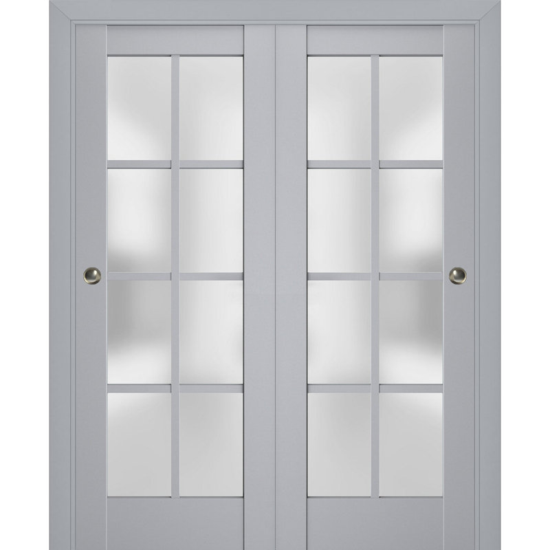 Portes de placard Veregio, 72 po x 96 po, Gris