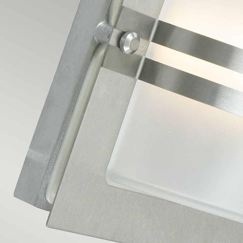 Parrott Outdoor Bulkhead Light, Stainless Steel, Frosted