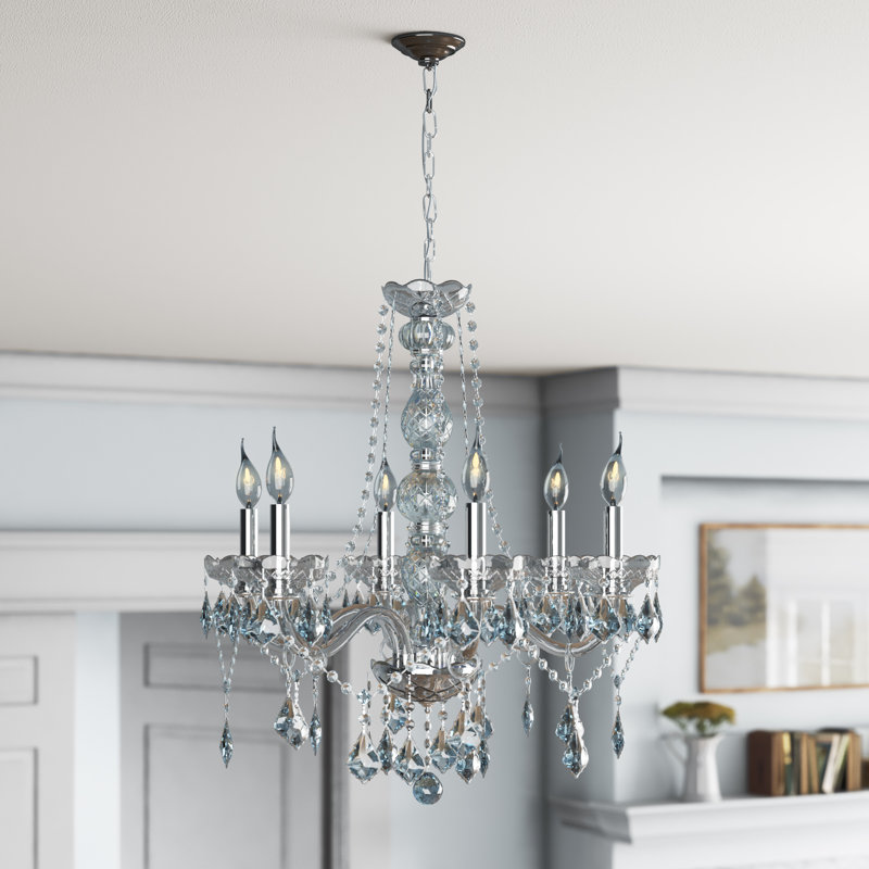 Lincolndale - Light Candle Style Classic / Traditional Chandelier, Chrome, Royal Cut, 25