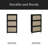 Rattan 3 Door Shoe Rack, Freestanding Modern Shoe Storage Cabinet, For Entryway-652984498