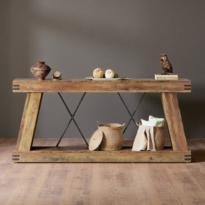 Two-Tier Side Table,Unique Entryway Table,Functional Console Table