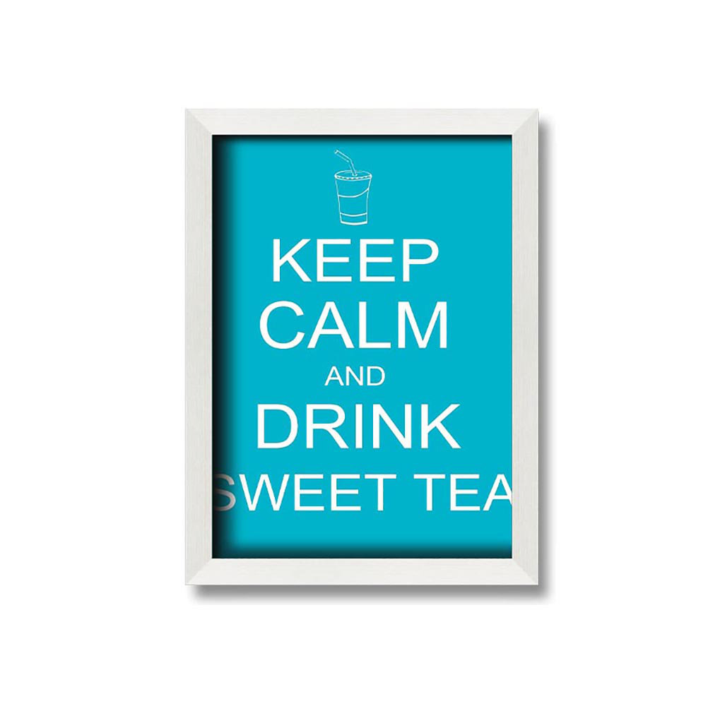 Gatefield Kitchen Zitat Keep Calm Sweet Tea Gerahmter Druck Wandkunst