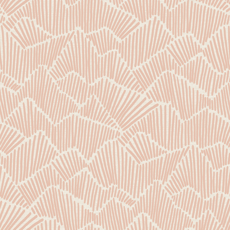 Rouleau de papier peint adhésif Adames Ridge & Valley L 18 x l 20,5 po, Argile