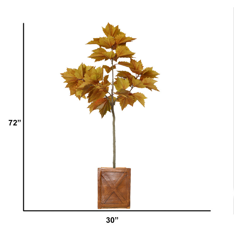 Érable artificiel en pot 72 po