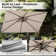 9 x 12 Ft Large Rectangular Cantilever Patio Umbrella with Tilt & Base