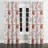 Floral Room Darkening Curtains - French Country Pink And Grey Dusty Bloom Grommet Curtain - 1 Panel-52693095-52693092