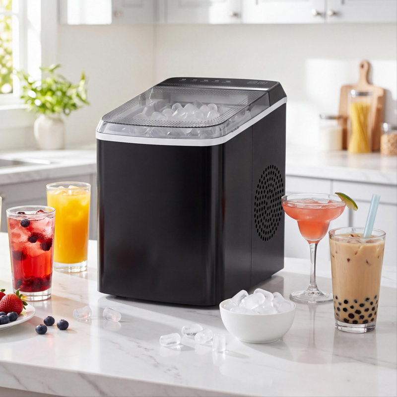 33 Lbs/24H Portable Ice Machine with Self-Cleaning