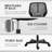 color Mid-Back Armless Mesh Padded Swivel Task Office Chair-1310091137