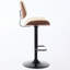 Structure avec chaises pivotantes à 360 °, hauteur réglable, beige, pour salle à manger / café / îlot de cuisine, 2 tabourets, dossier et siège, rembourrés de mousse,