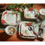 Ensemble de vaisselle en porcelaine rouge Holiday Service