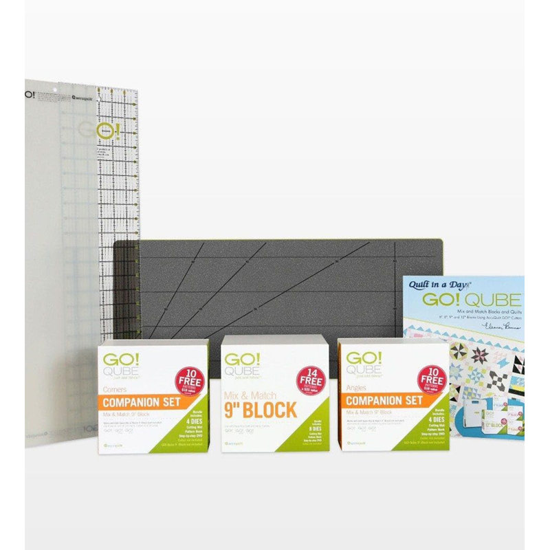 Accuquilt GO! Ensemble complet de matrices Qubed 9