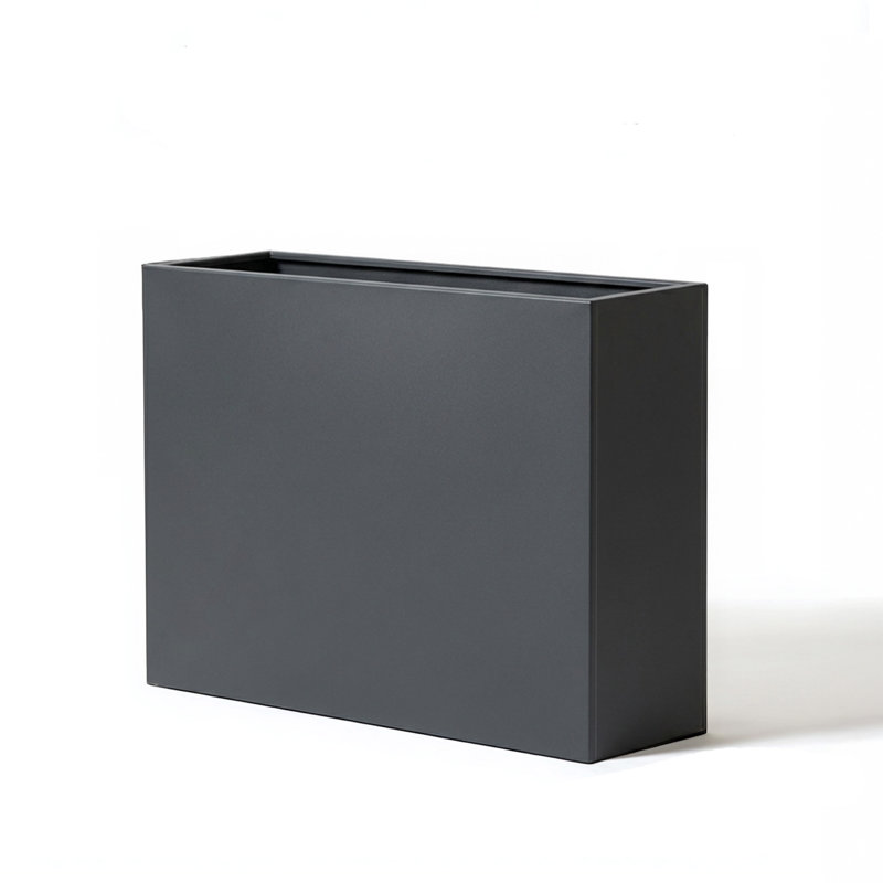 Galvanised Trough Planter - 90cm X 82cm, Grey