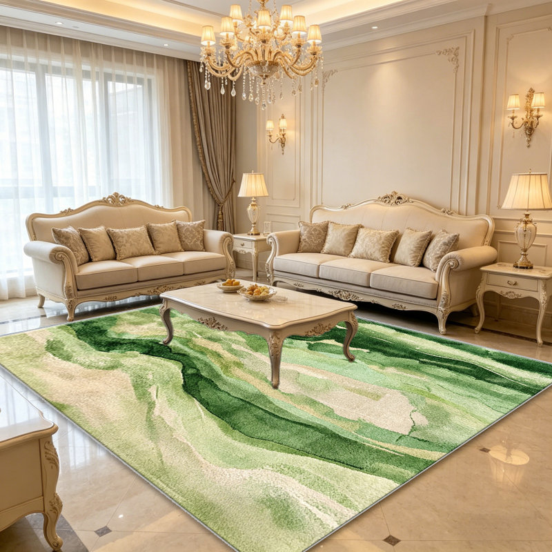 Forest Abstract   area rugs for Living Room, Soft and Comfortable, Suitable for all seasons, easy to maintain, machine washable Indoor floor mat, Under Table Farmhouse suitable for Bedroom, Dining Room, Study,  Balcony, Home Decor Patio