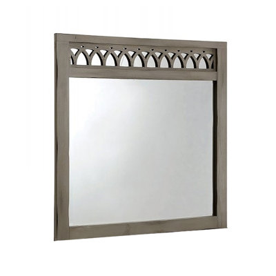 Miroir Leeandra au fini rustique naturel