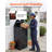 Package Delivery Box for Outside 43.31 in Large Metal Parcel Drop Box, for Porch, Curbside & House Storage, Lockable Anti-Theft Waterproof Weatherproof, Thick Secure Mailbox for Outdoor, Black