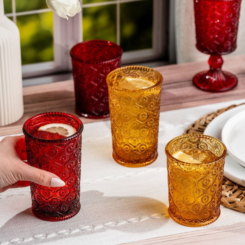Mitzi Drinking Glass, Red