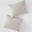 3 Housse de couette très grand / très grand gris avec médaillon en chenille - 100% coton-127364726-127364722