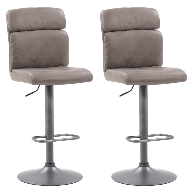 Tabouret pivotant à hauteur réglable, Brun