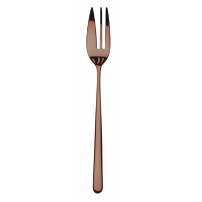 Ensemble de 6 fourchettes à gâteau Linea Bronzo