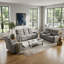 Ensemble de salon inclinable électrique 7 pièces avec fauteuil inclinable, causeuse et canapé, appuis-tête réglables et chargement USB-133689466-133689467