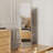 360° Rotating Full Length Mirror With Storage Shelf, Floor Mirror For Bedroom, Living Room-1635714428