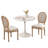 31.5" Tulip Round Dining Table And 2 Round-backed Dining Chairs Set-1917208879-1917208873