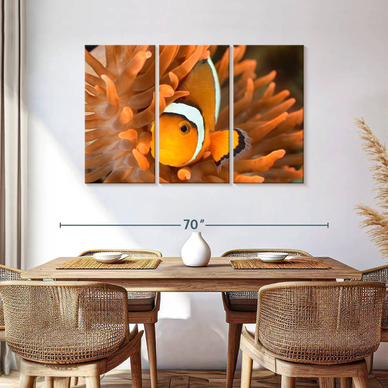 Orange Clownfish, 36" H x 57" W