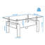 Table basse rectangulaire en verre, table basse transparente, tables d'appoint modernes pour le salon, meubles de salon-378641429