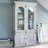 White Solid Wood + Glass Display Cases