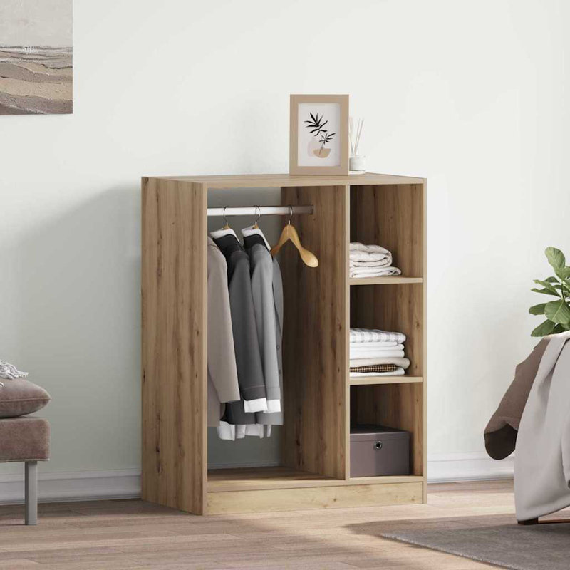 Wardrobe 77X48x102 Cm Engineered Wood, Artisan Oak