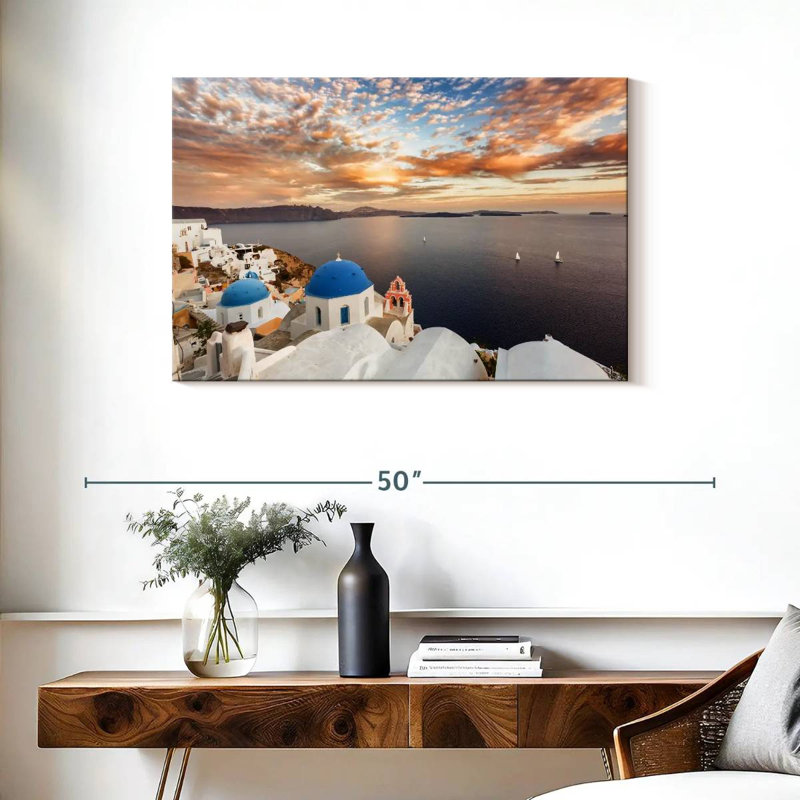 Nicci Santorini Cloudy Sunset