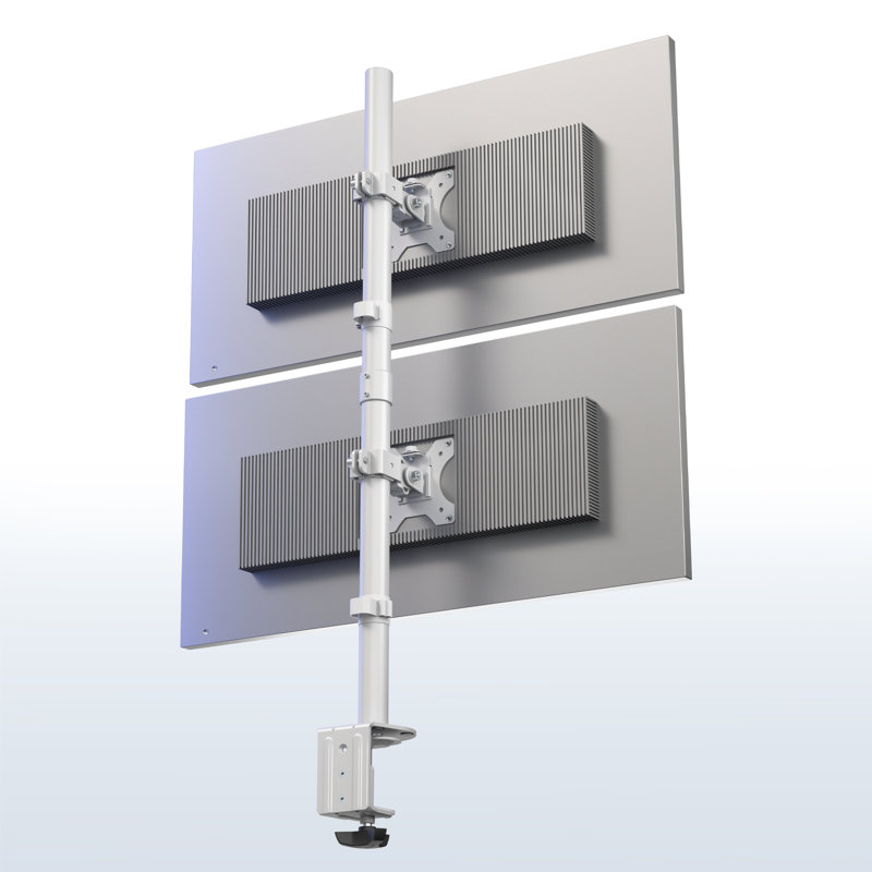 Support de moniteur vertical double VIVO, Noir
