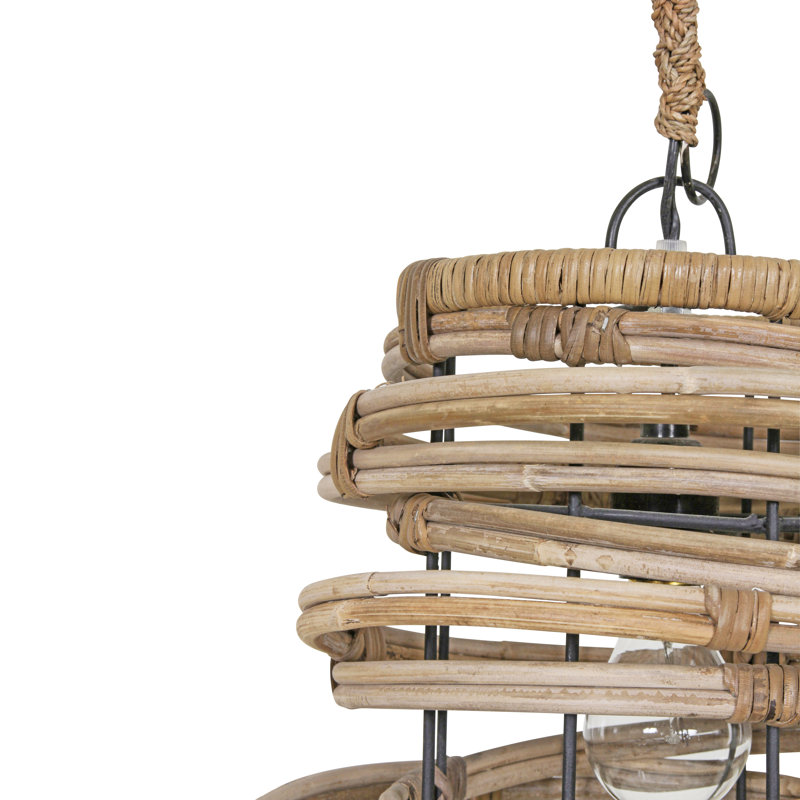 Jaylan 1 - Light Unique/Statement Pendant, Grey, 19" H x 18" W x 18" D