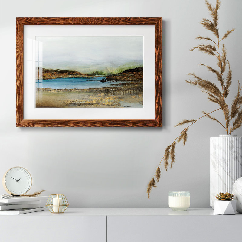 Lakeside - reproduction encadrée rustique avec tableau mat, Érable, H 26 po x l 38 po x P 1,5 po