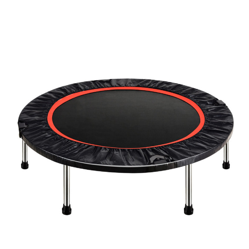Trampoline de jardin rond de 3,28 pi avec enclos de sécurité Kingso