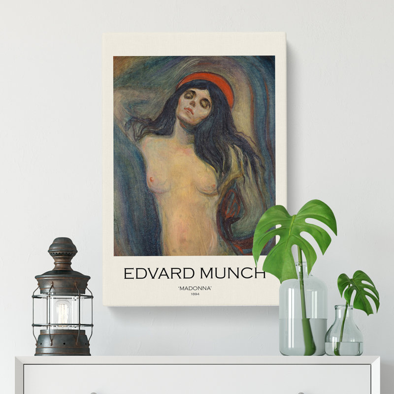 Madonna Vol.2 by Edvard Munch - Wrapped Canvas Painting, 76cm H x 50cm W x 3cm D