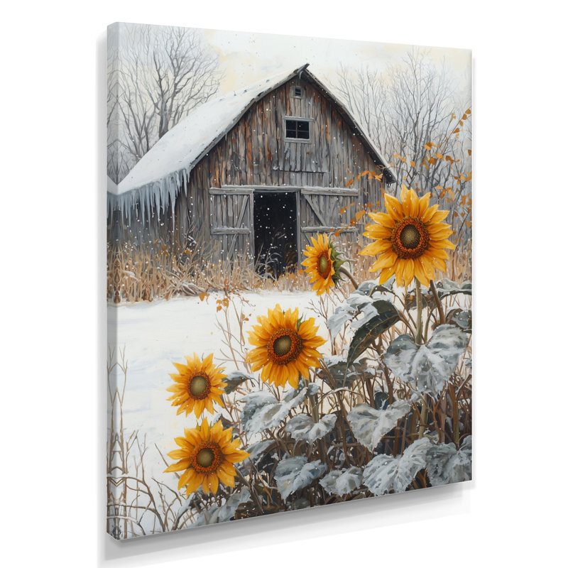 Ditlef - Floral Wall Art Living Room, H 40 po x l 30 po, Toile tendue, Ne s’applique pas