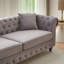 Canapé classique en velours Chesterfield