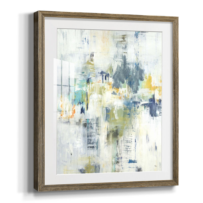 Graphite Moon I -Gallery Wrapped Canvas URID806, Yes, White, Walnut Framed Paper