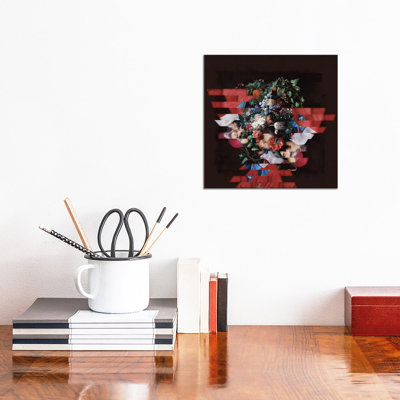 Portrait With Flowers by José Luis Guerrero - Wrapped Canvas Print