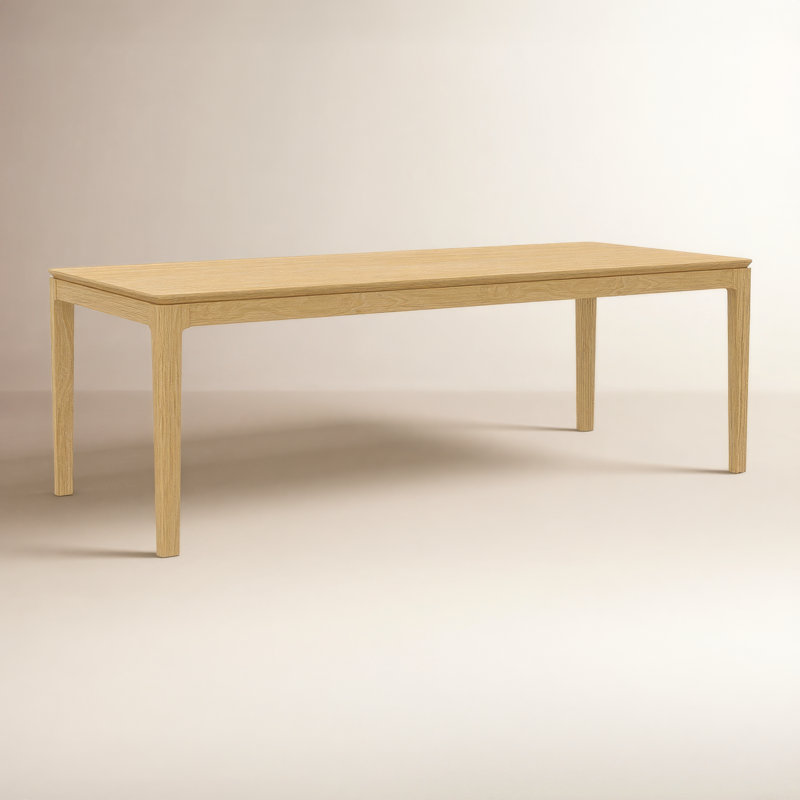 Rise Extendable Dining Table (72"-90"), Light Oak
