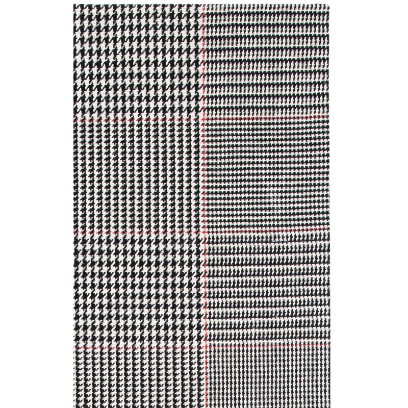 Tapis en laine et en coton tissé à la main Funkley, Rectangle 8 pi x 10 pi