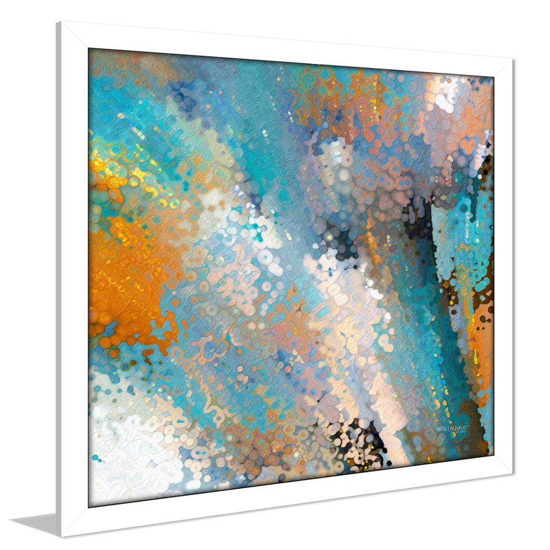 «John 8:32 Set Free» par Mark Lawrence - impression, Cadre blanc, H 25,5 po x l 25,5 po x P 1 po